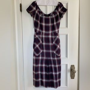 L.A.M.B. 2006 Collection Plaid Cotton Dress